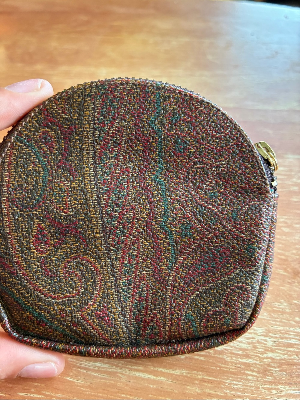Etro Multicolor Paisley Mini Change purse - Brown, Green, Red - Picture 3 of 3